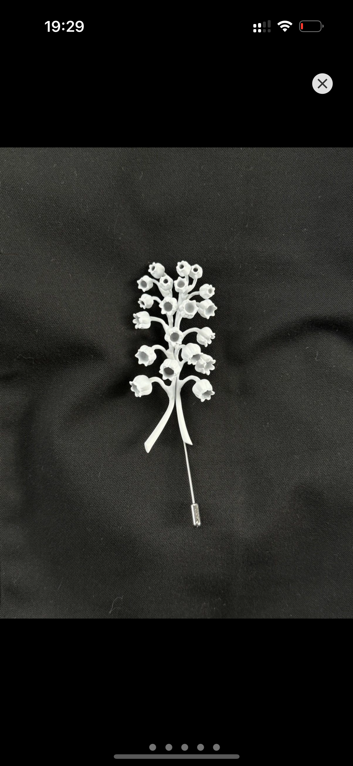 Dior X Daniel Arshman lily of the valley brooch
