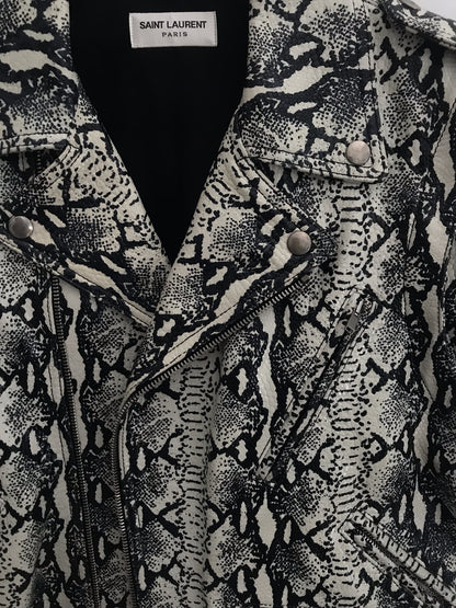 Saint Laurent FW15 sample python leather jacket