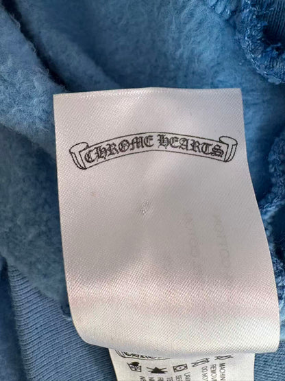 Chrome Hearts Drake collaboration “ Girls Love Chrome” babyblue hoodie