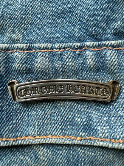 Chrome Hearts Cross Patches light wash Levi’s Denim Jacket