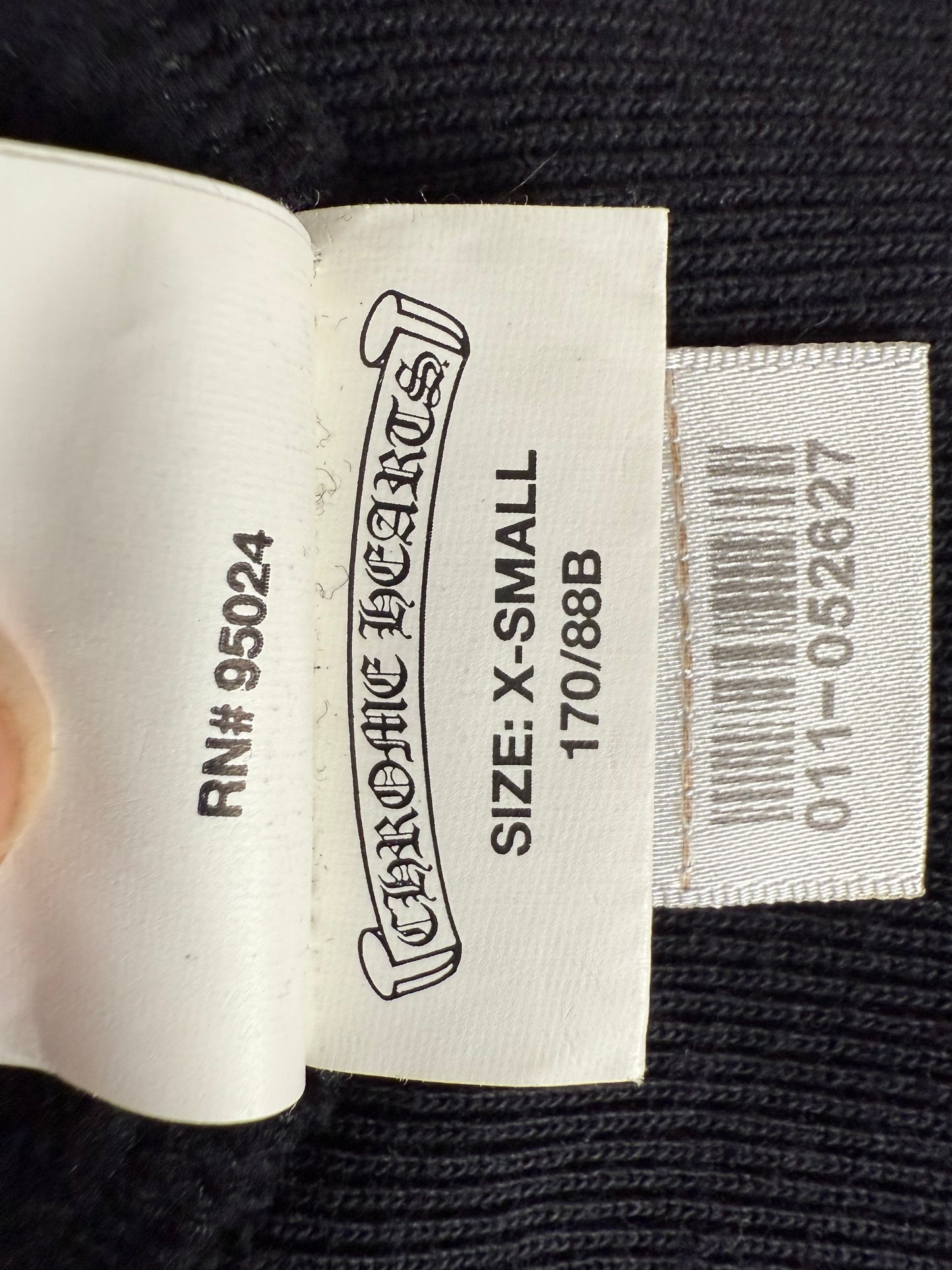 Chrome Hearts Silver Cross Leather Patches Zip Up Hoodie