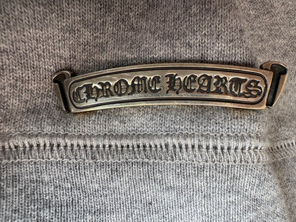 Chrome Hearts Triple Cross Patches Quarter Zip Hoodie