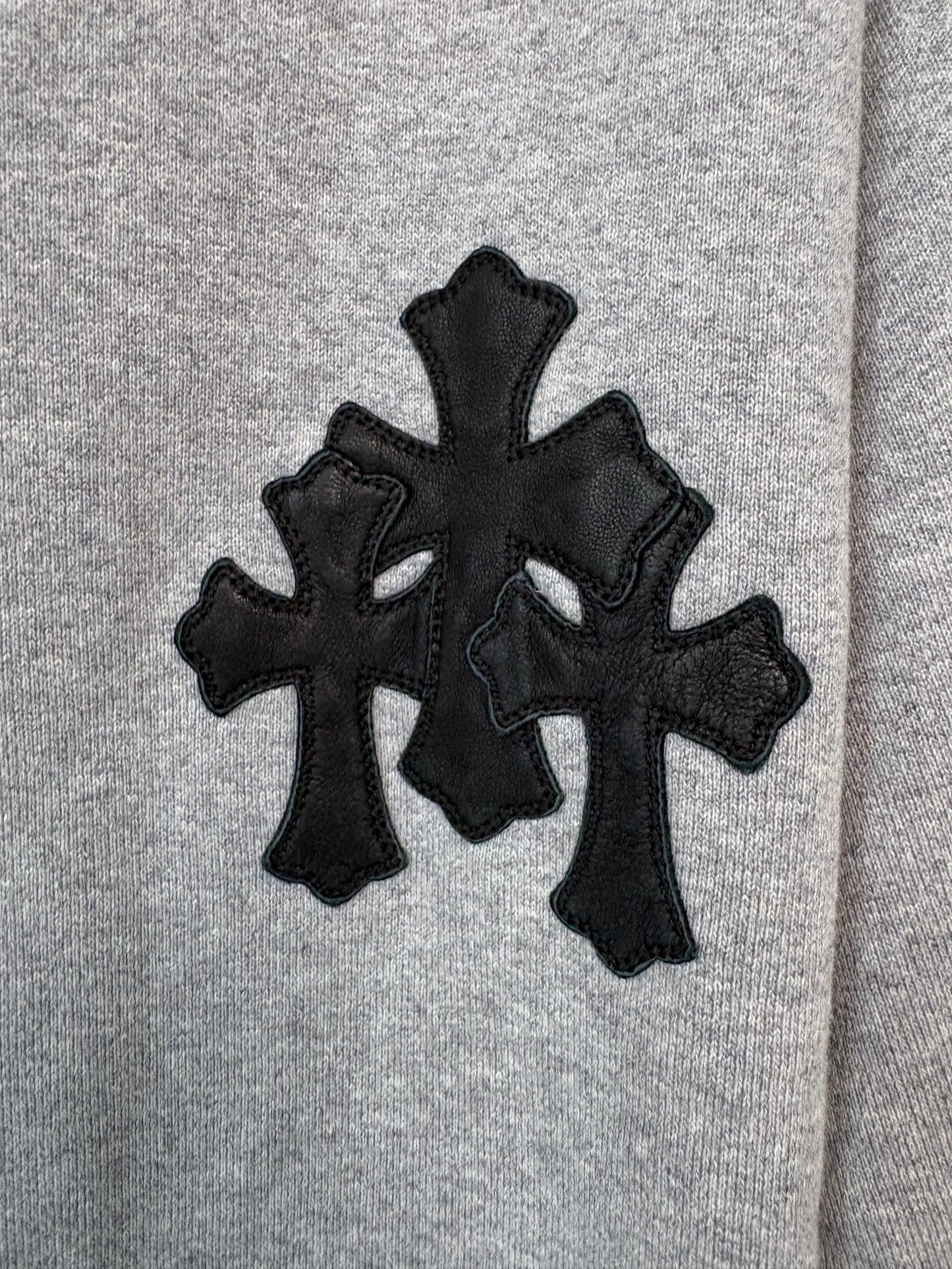 Chrome Hearts cross patches paperjam zip hoodie