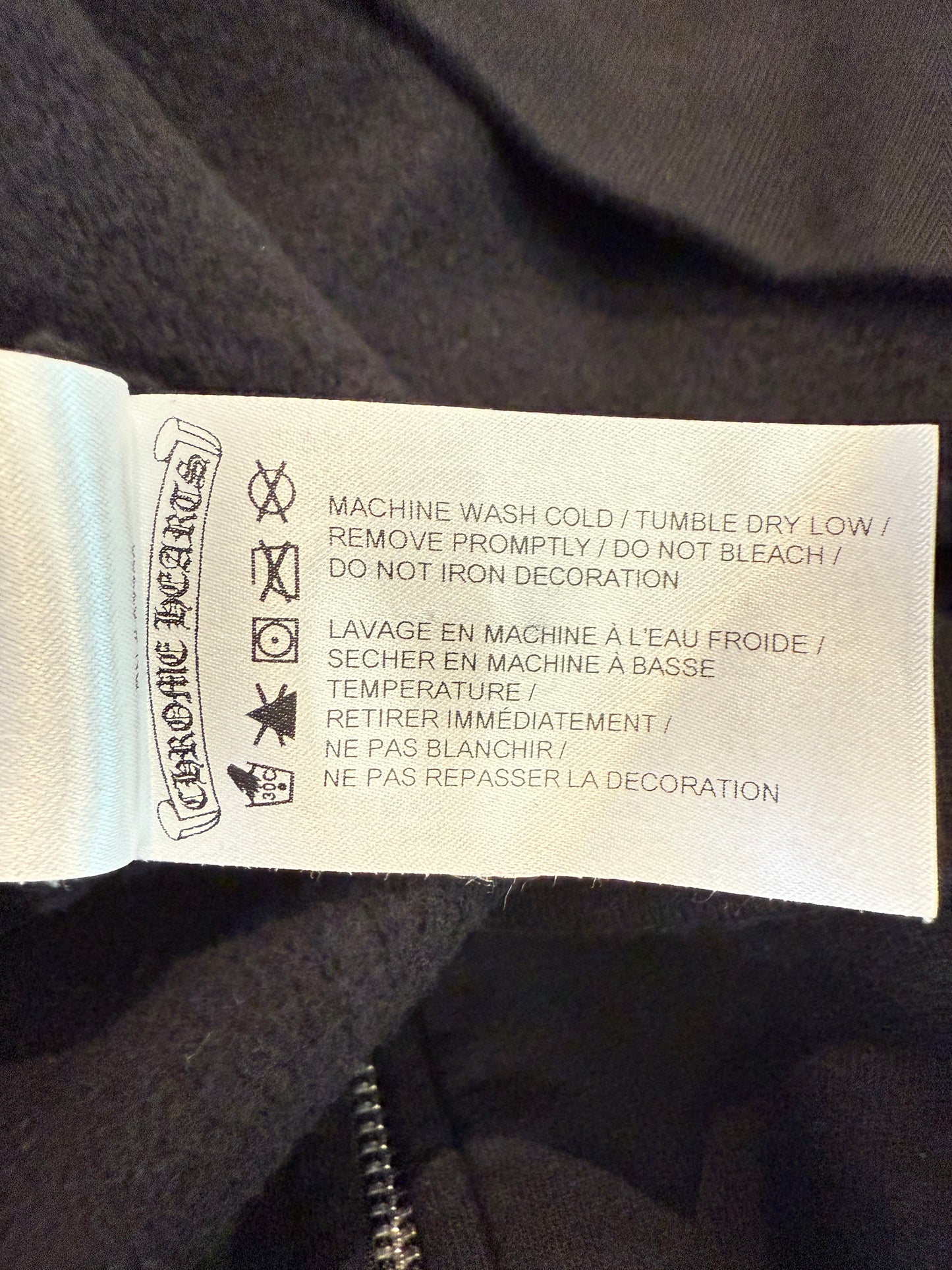 Chrome Hearts Fuxk You Floral Cross Zip Up Hoodie