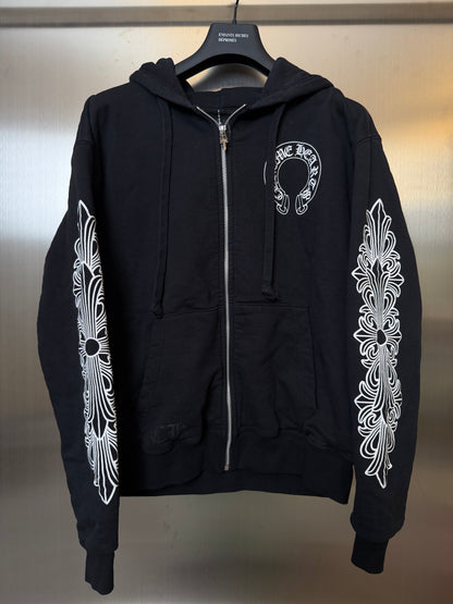 Chrome Hearts FUXK YOU Horseshoe Zip Up Hoodie