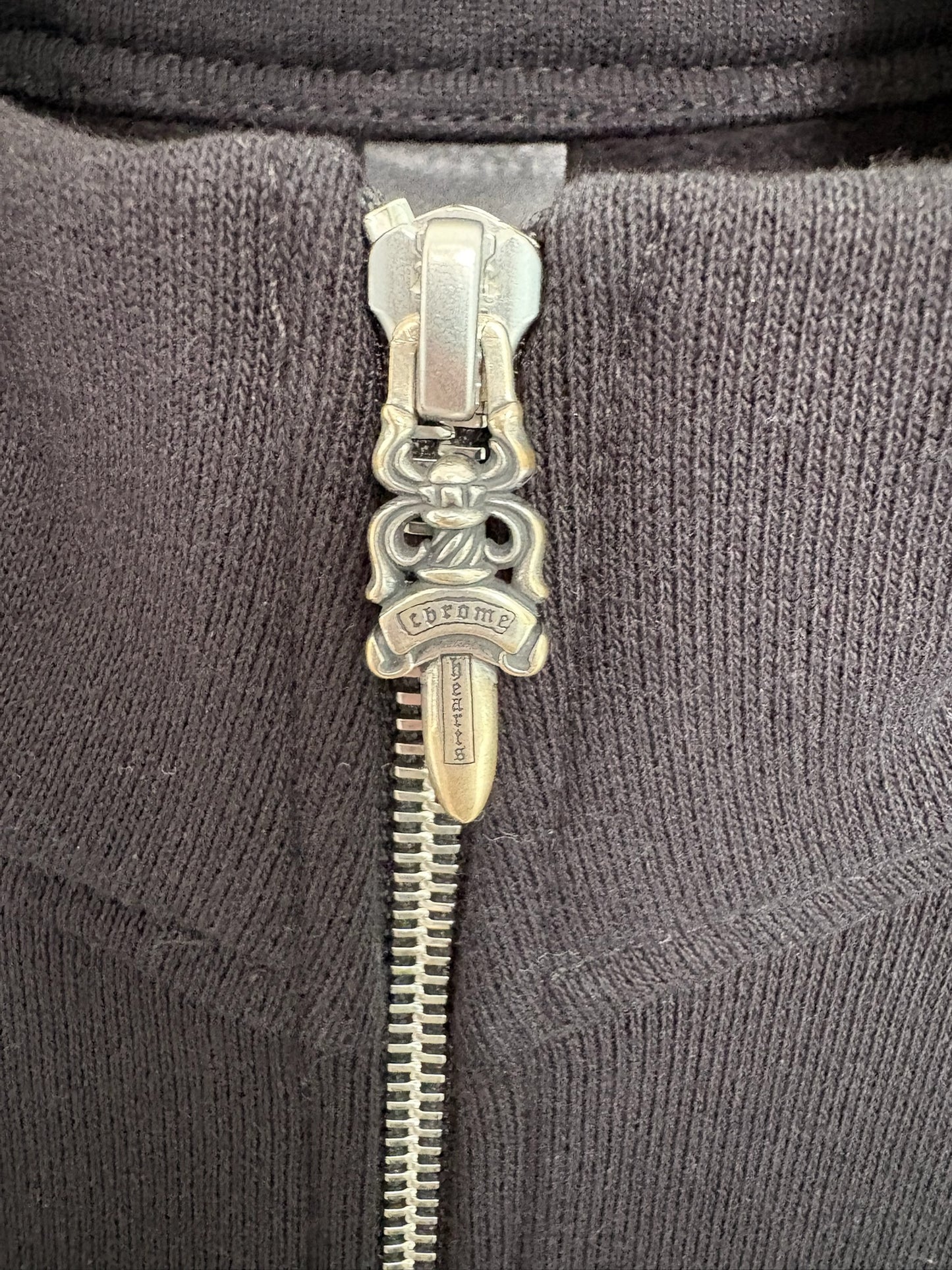 Chrome Hearts paperjam patches half zip hoodie