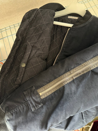 Dries Van Noten aw14 og moleskin back zip jacket