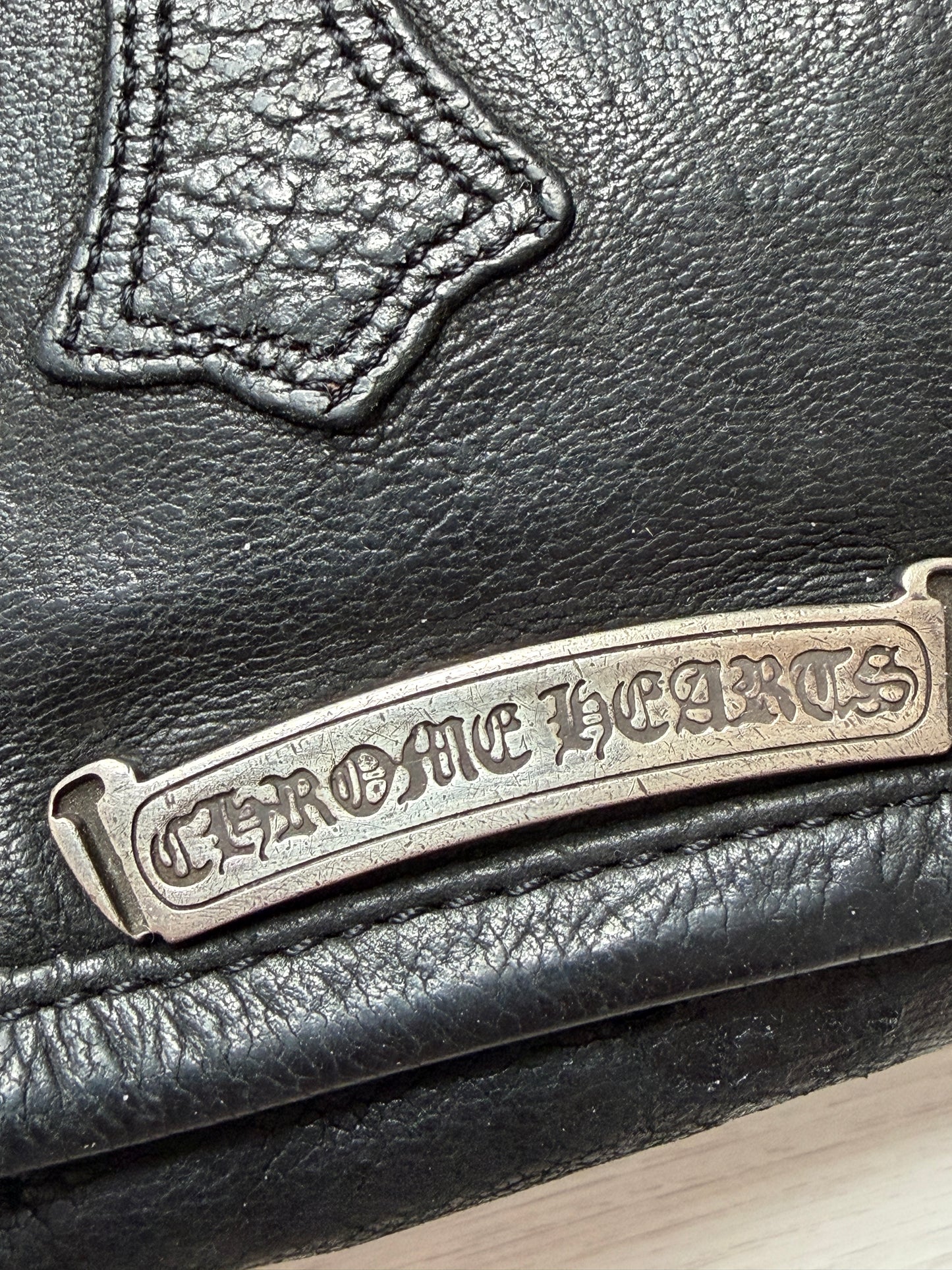 Chrome Hearts cross patches messenger bag