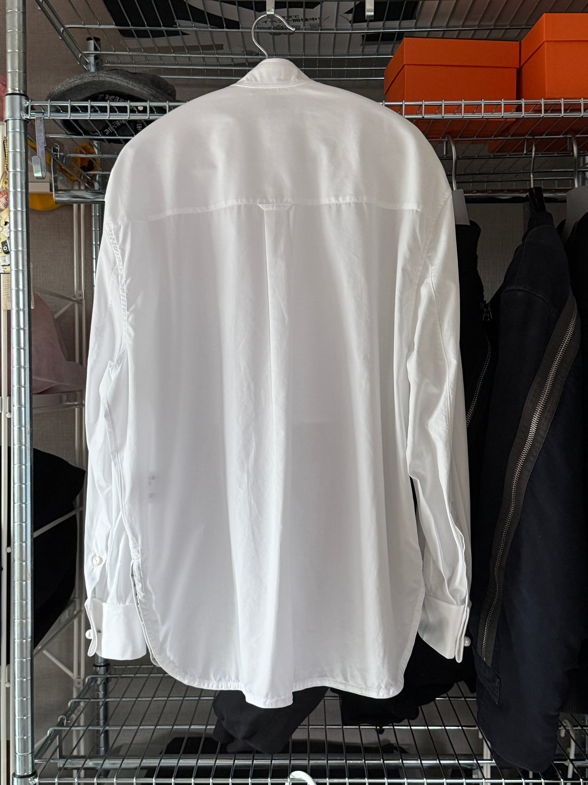 Chanel 26SS Charvet White Tuxedo Long Sleeves Shirt