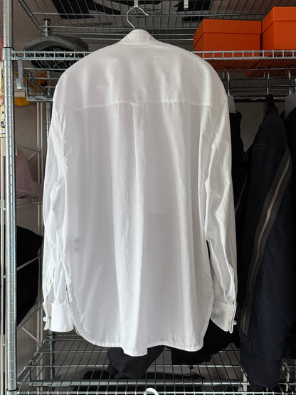 Chanel 26SS Charvet White Tuxedo Long Sleeves Shirt