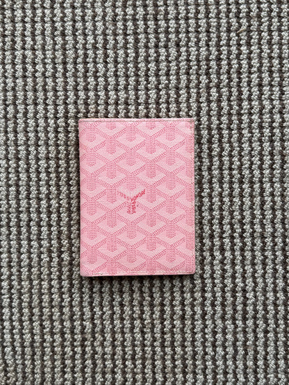 Goyard Japan Limited Sakura Pink Passport Holder Wallet
