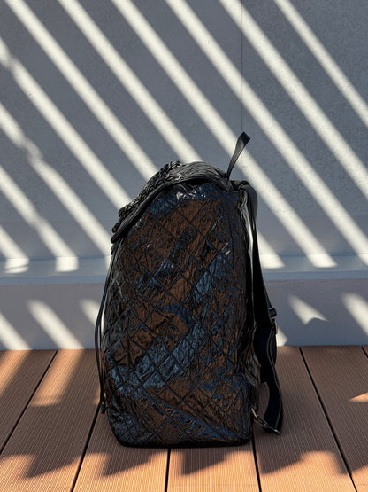 Chanel 2014AW Supermarket Collection Trolley Quilted Patent Backpack