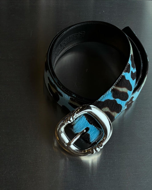 Chrome Hearts St. Barth Exclusive Blue Leopard Pony hair Gusnliger