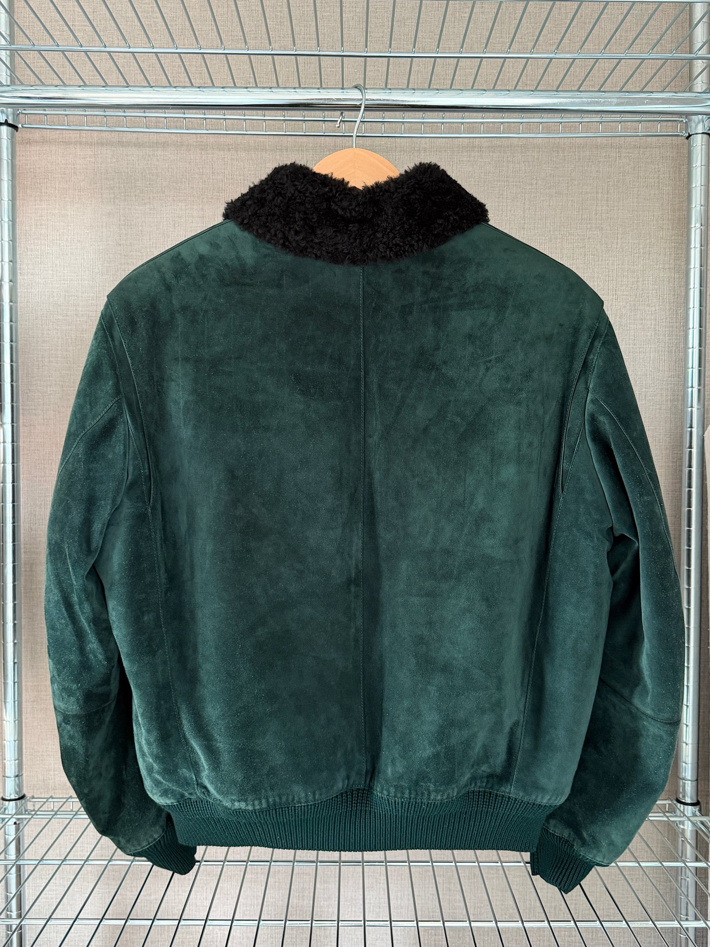 Berluti FW18 Haider Ackermann Lizard Collar Shearling Jacket