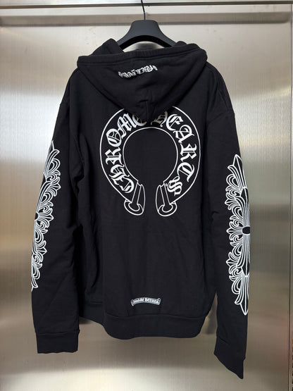 Chrome Hearts Fuxk You Floral Cross Zip Up Hoodie
