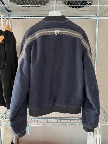 Dries Van Noten aw14 og moleskin back zip jacket