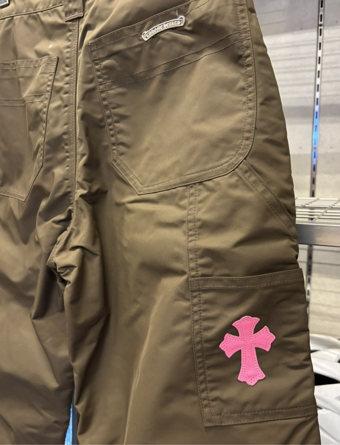 Chrome Hearts Brown Nylon Carpenter Pants