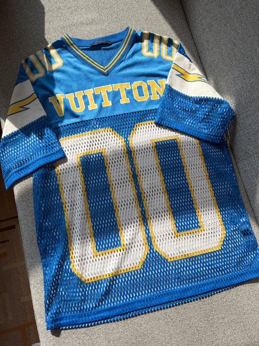 Louis Vuitton 2022s Hockey Jerseys Blue Shirt