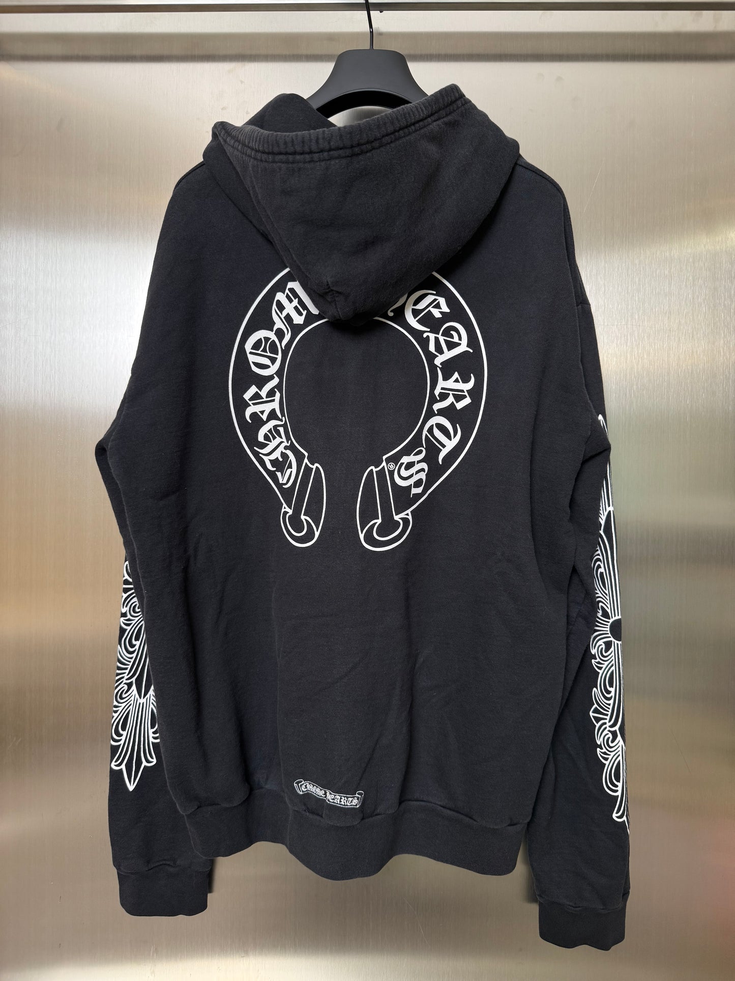 Chrome Hearts Horseshoe Floral Cross Zip Up Hoodie