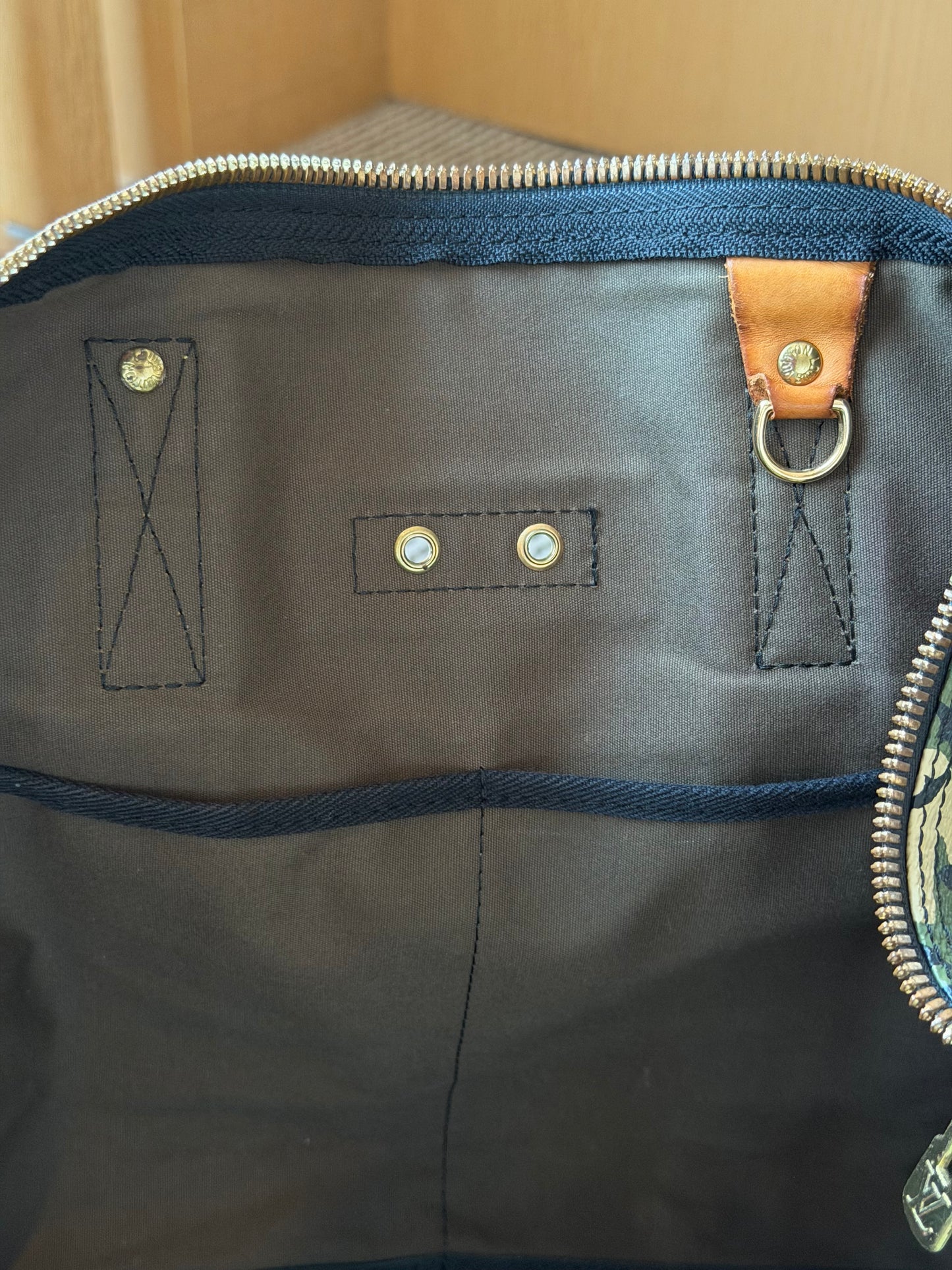 Louis Vuitton X Takashi Murakami 2008 Keepall Bandouliere Monogramouflage 55 Green