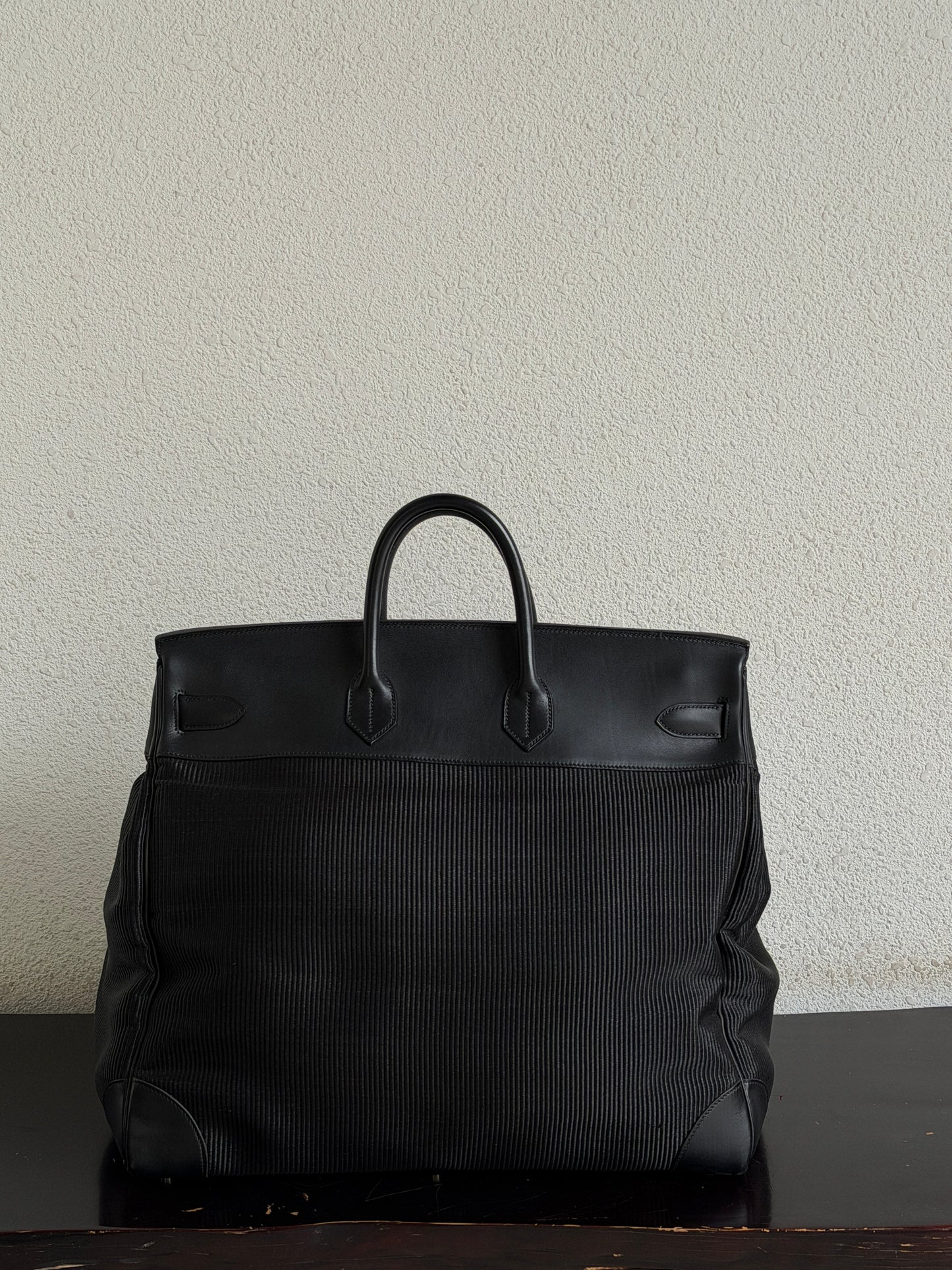 Hermes HAC 50 Crinoline Barenia Black Palladium