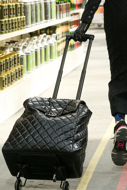 Chanel 2014AW Supermarket Collection Trolley Quilted Patent Backpack