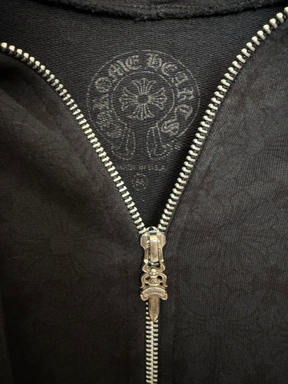 Chrome Hearts monogram horseshoe zip up hoodie