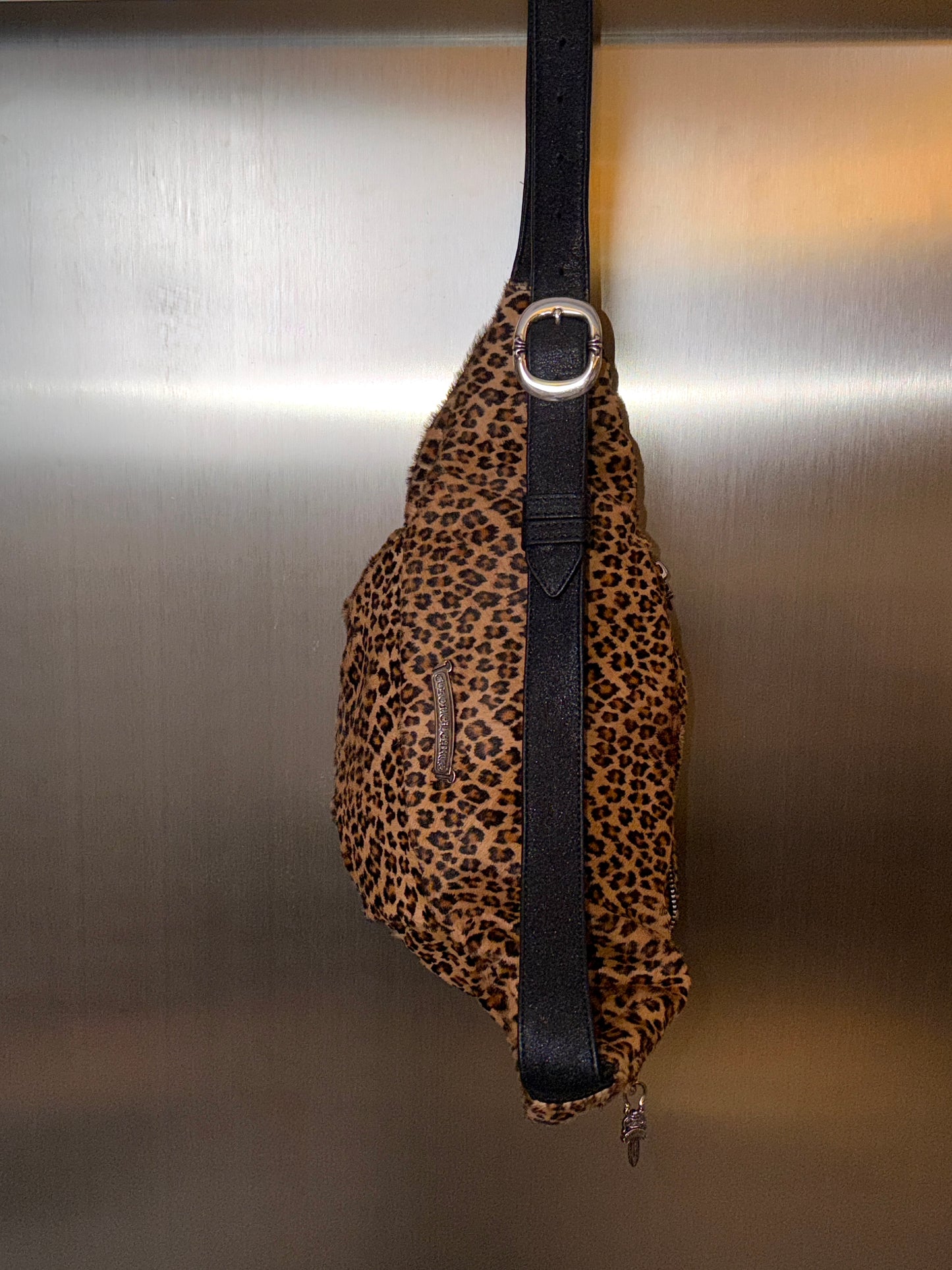 Chrome Hearts Large Cheetah Pony Hair Snat Pack Bag