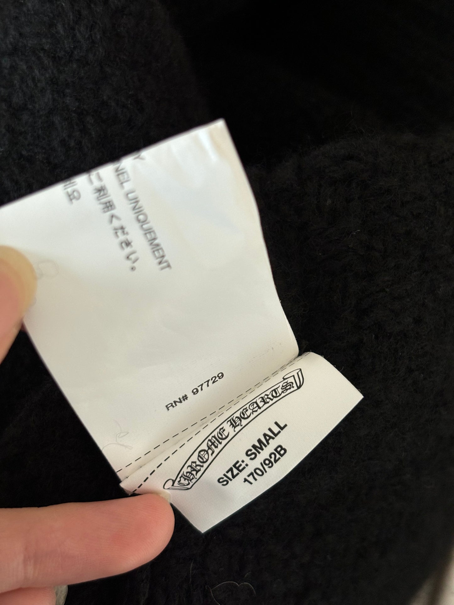 Chrome Hearts cashmere patches sweater hoodie