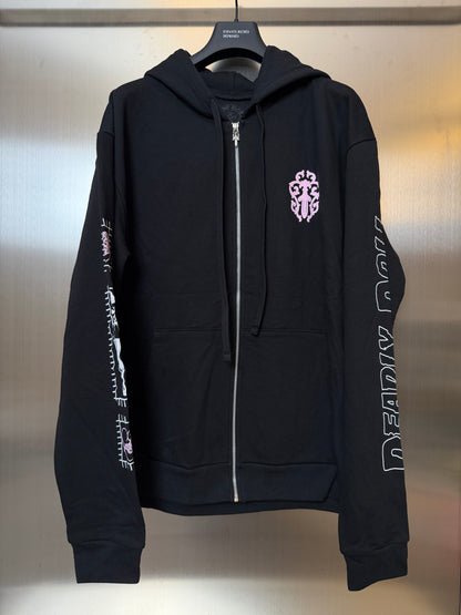 Chrome Hearts Deadly Doll zip up hoodie