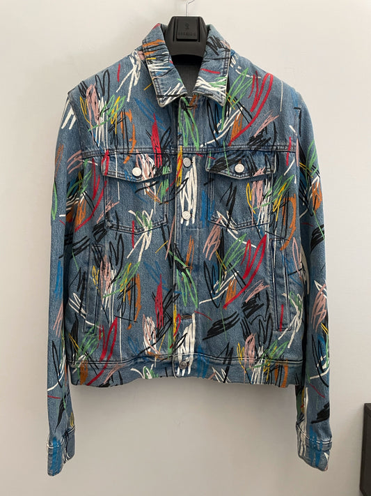 Dior X Kris Van Assche SS15 Scribble Denim Jacket