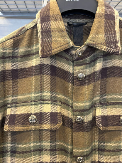 Chrome hearts checkered cashmere workdog flannel shirt