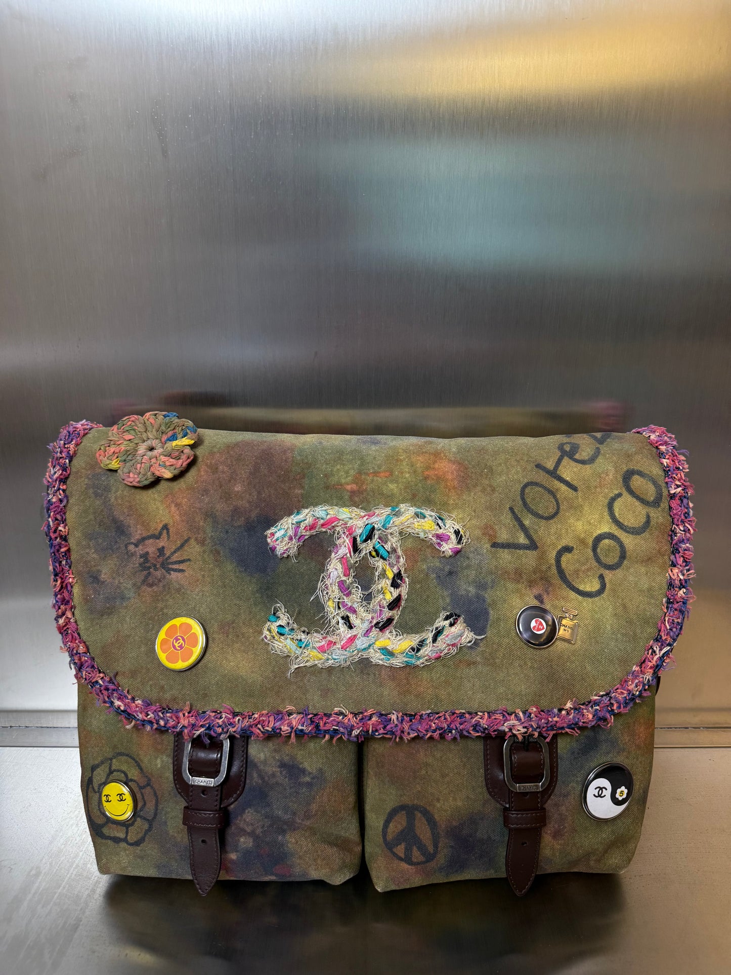 Chanel 15S Graffiti On The Pavements Messenger bag