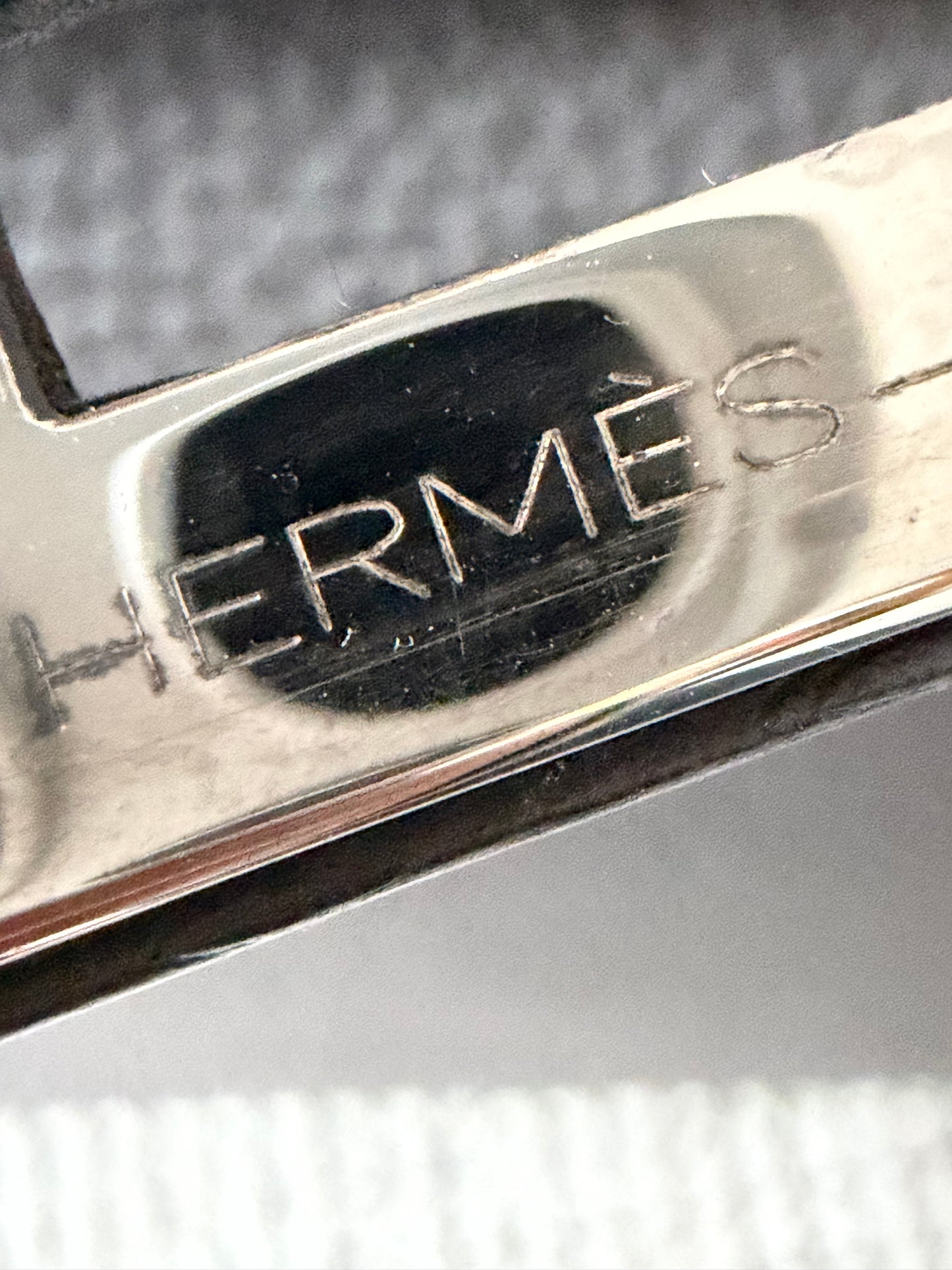 Hermes Kelly 50 Etain Grey Togo Leather Travel Bag