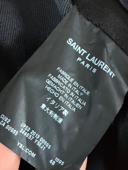 Saint Laurent SS14 Damier Checker moto Leather jacket
