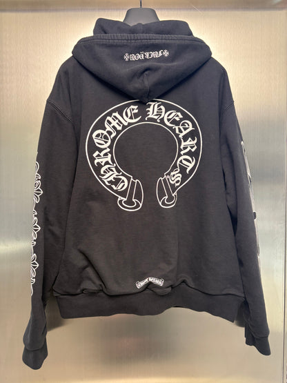 Chrome Hearts Horseshoe FUXK YOU Zip Up Thermal Hoodie
