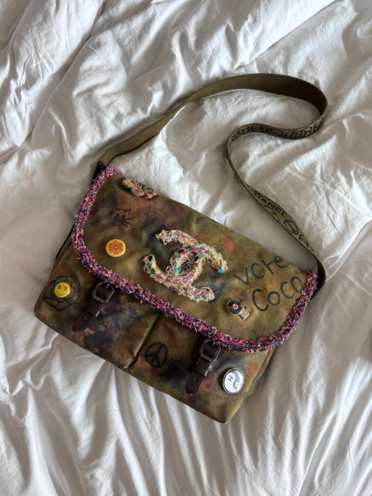 Chanel Graffiti On The Pavement Messenger bag
