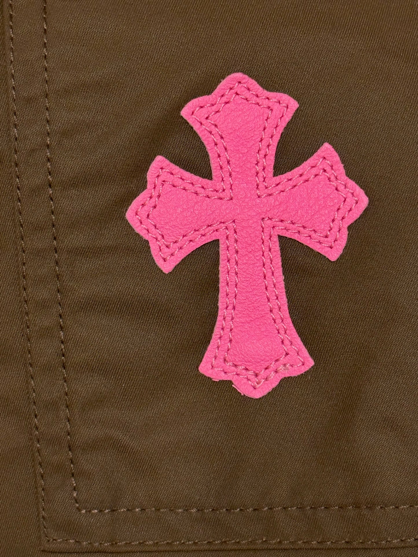 Chrome Hearts Brown Nylon Carpenter Pants