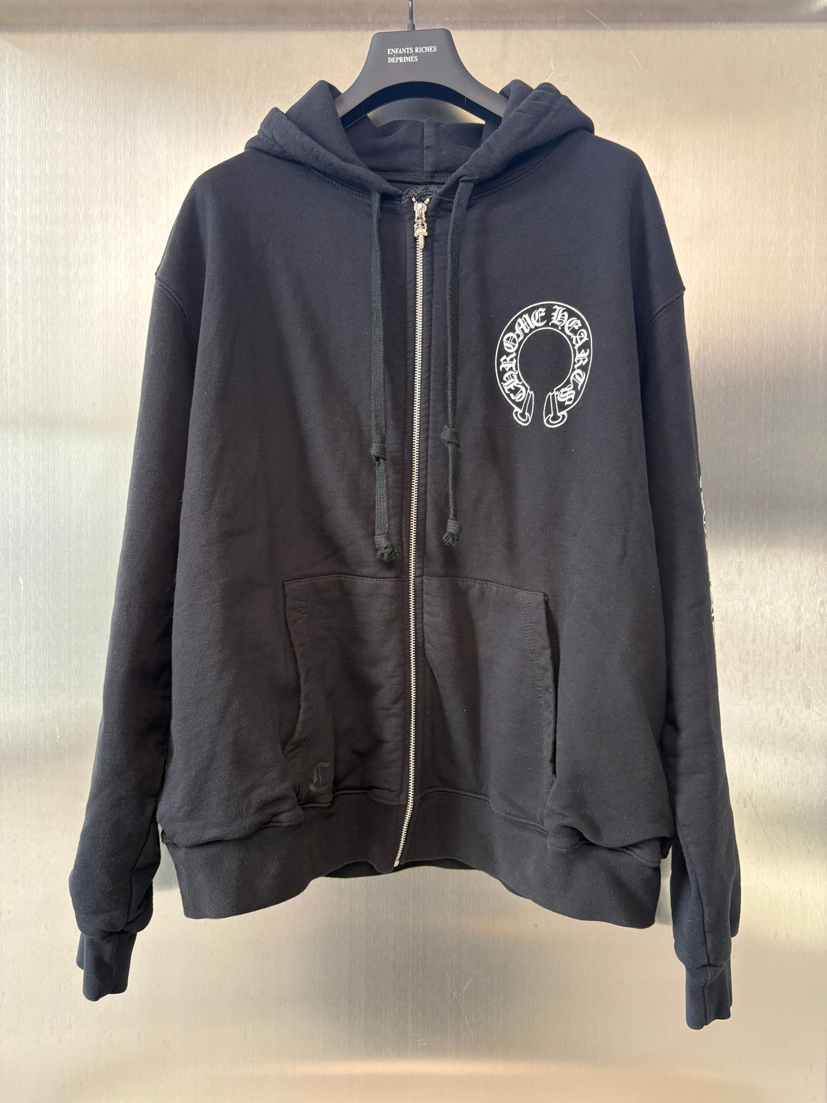 Chrome Hearts thermal Horseshoe zip up hoodie
