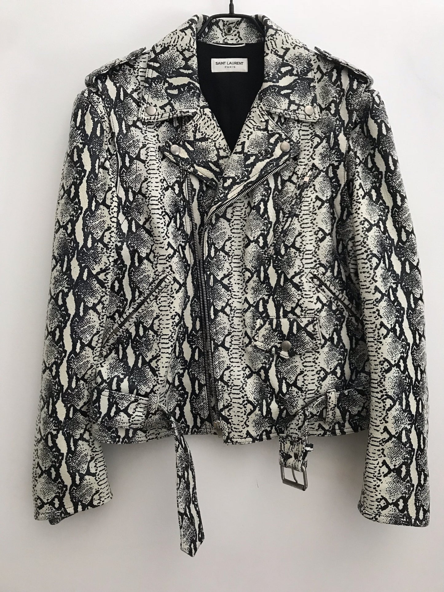Saint Laurent FW15 sample python leather jacket