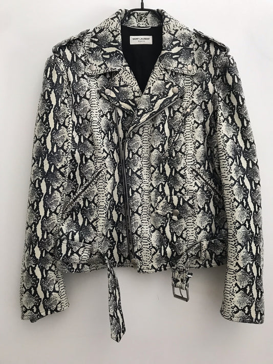 Saint Laurent FW15 sample python leather jacket