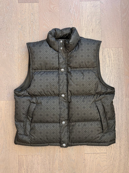 Chrome Hearts Olive Green Puffer Vest