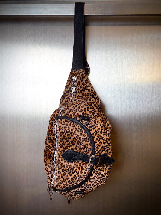 Chrome Hearts Large Cheetah Pony Hair Snat Pack Bag