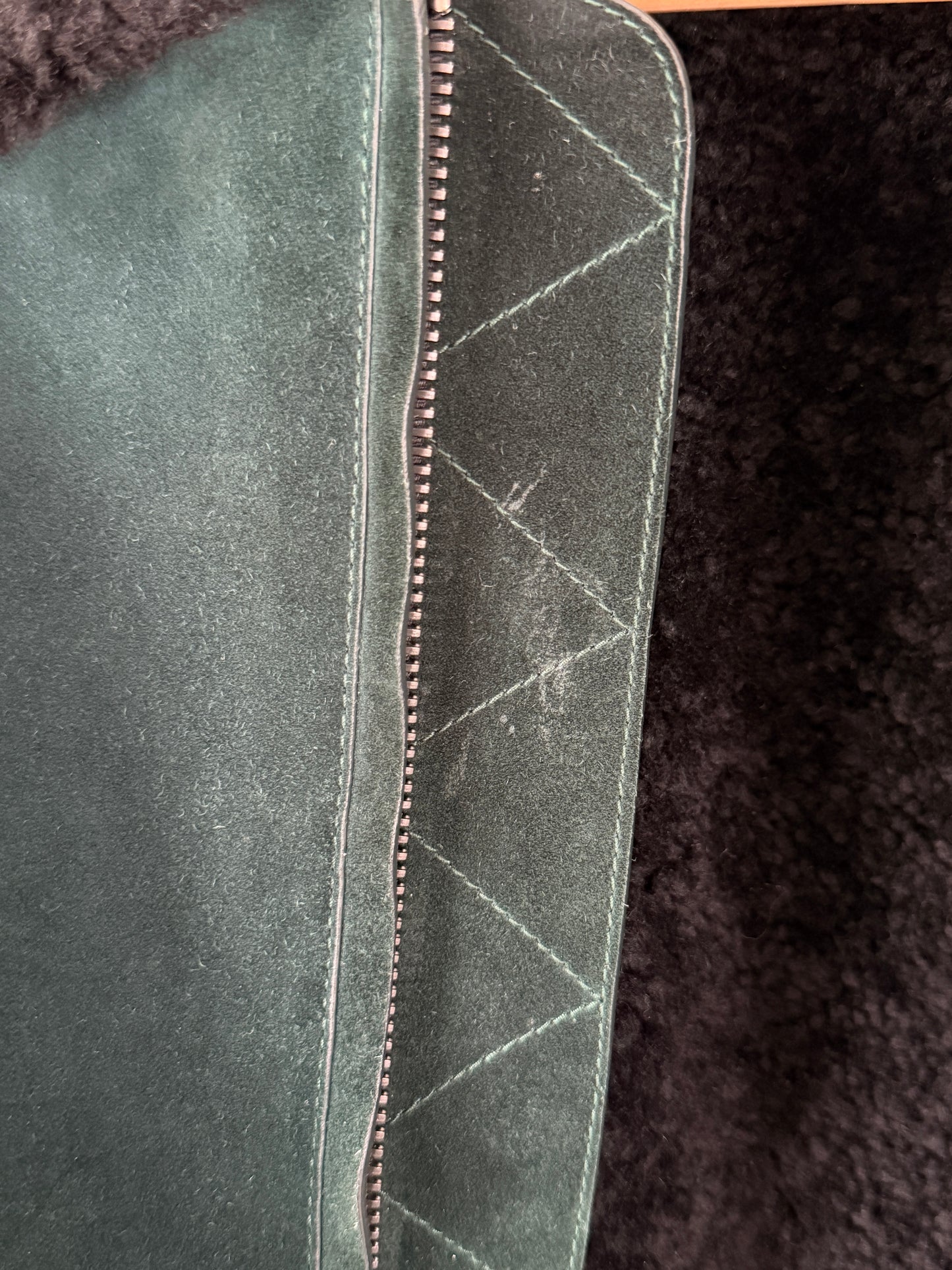 Berluti FW18 Haider Ackermann Lizard Collar Shearling Jacket
