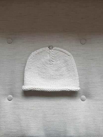 Chrome Hearts Beaded White Beanie