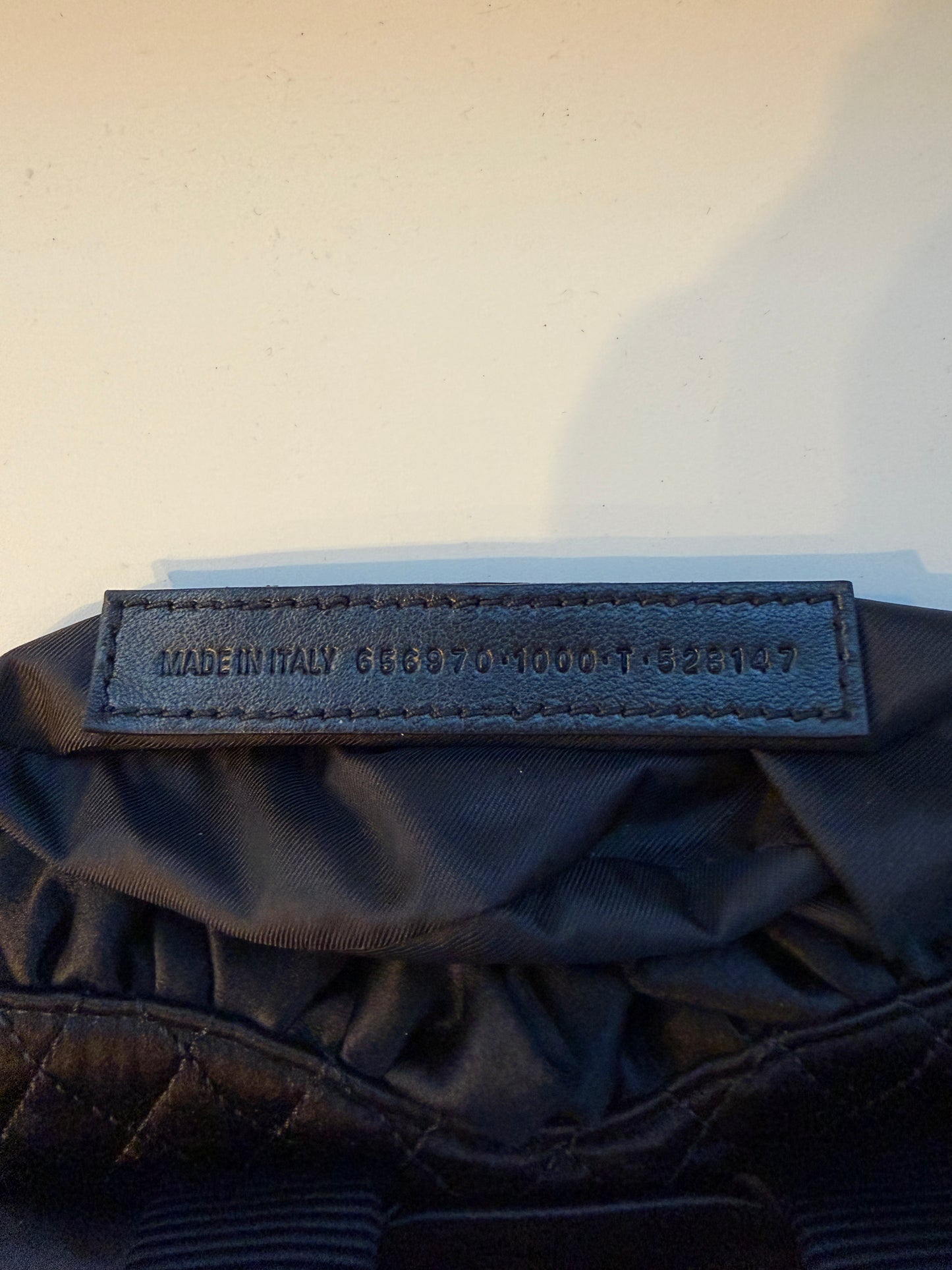 Balenciaga Black Ruffled Heart Backpack