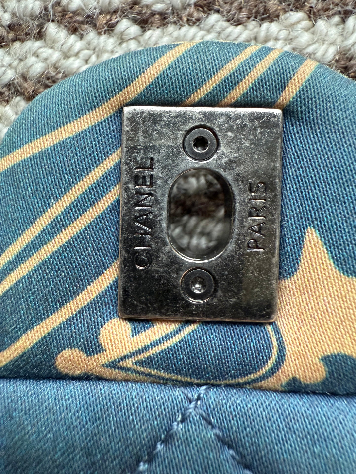 Chanel 2014 Paris Dallas Metiers D’art Bandana Medium Classic Flap