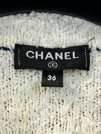 Chanel SS19 oversized varsity CC logo cropped cardigan