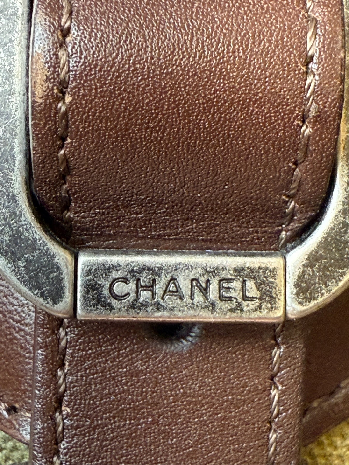Chanel 15S on the pavements graffiti messenger bag