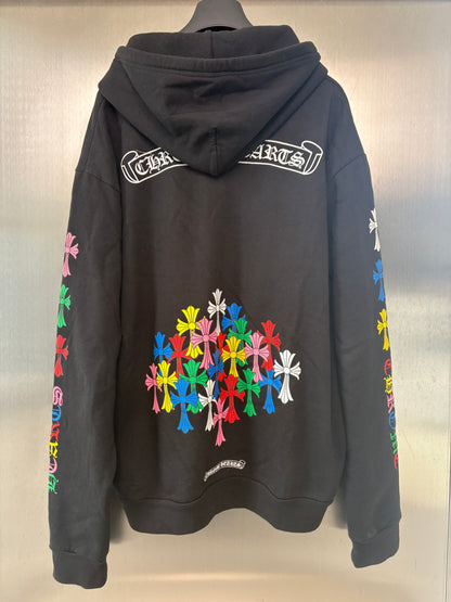Chrome Hearts multicolor Cross Hoodie zip up